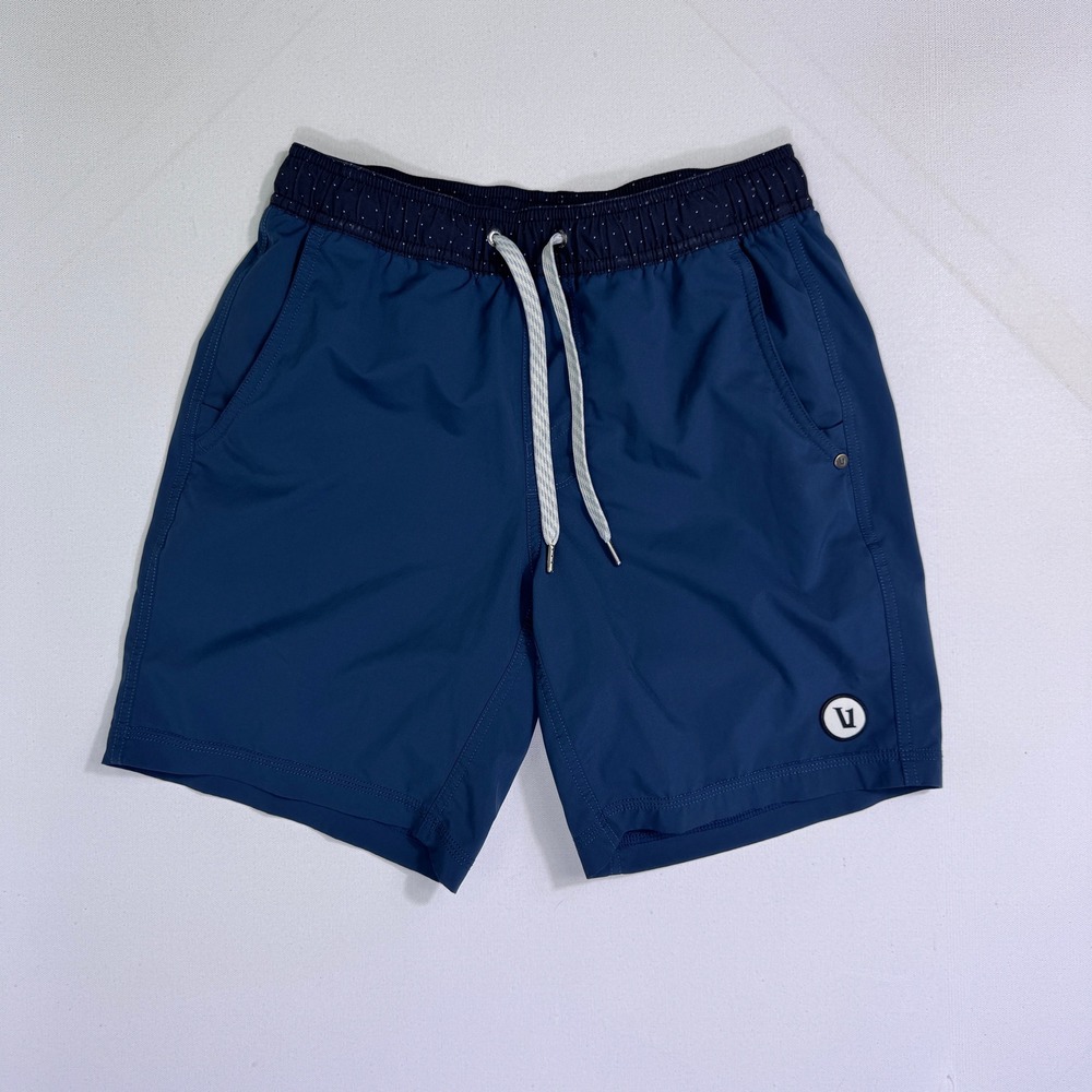 Vuori Mens XS Kore Short V302 Navy Blue Lined Athletic Training Shorts Active
